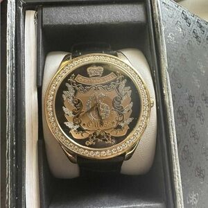 Guess Gold and Black Men's Watch